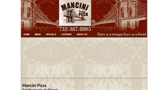 Desktop Screenshot of mancinipizza.com